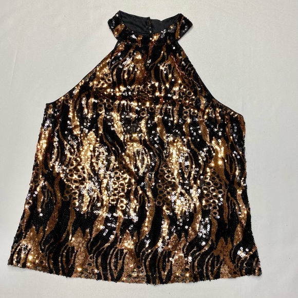 Sequinned Crop Top Sparkling Cable & Gauge - Picture 5 of 9